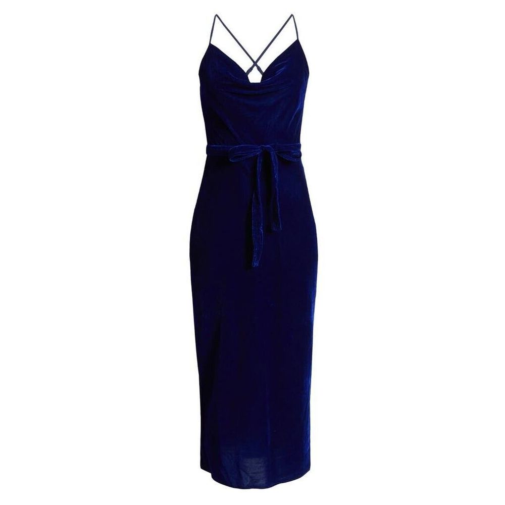 ADELYN RAE ZANA VELVET COWL NECK SLIP DRESS Size M - Picture 5 of 12